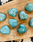 amazonite heart palm stone