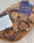 Sarah Belle Anchored Expansion Crystal Energy Stacking Bracelet