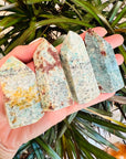 sarah belle amazonite garnet crystal point