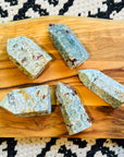 sarah belle amazonite garnet crystal point