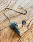 Sarah Belle Labradorite Crystal Pendulum