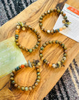 Rhyolite bracelet by Sarah Belle handmade gemstone jewelry