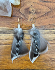 Sarah Belle Handmade Feather Earrings