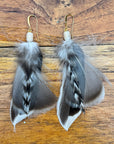 Sarah Belle Handmade Feather Earrings