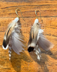 Sarah Belle Handmade Feather Earrings