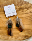 One-of-a-Kind Feather Earrings