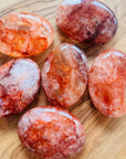 Sarah Belle Fire Quartz Palm Stone