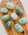 Sarah Belle Garnierite Green Moonstone Palm Stone