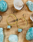 amazonite earrings from sarah belle