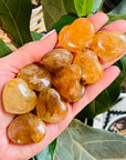 Golden Healer Quartz Heart Stones