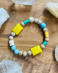 Sarah Belle live happy bracelet with howlite