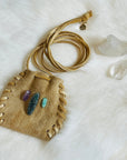 sarah belle handmade deerskin leather medicine bag