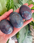sarah belle ruby kyanite palm stone