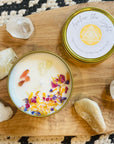 sarah belle hand poured crystal candle summer