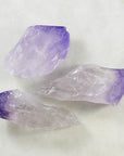 Raw amethyst points from Sarah Belle