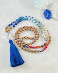 Chakra balance mala for yoga and meditation from Sarah Belle