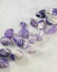 chevron amethyst tumbled stone by sarah belle