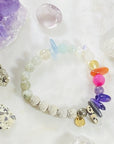 Handmade healing crystal bracelet, intuitively created