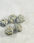 dalmatian jasper heart stone for protection and joy