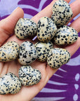 dalmatian jasper heart stone by sarah belle