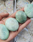 green moonstone palm stone medium by sarah belle