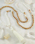 Higher Consciousness Mala made with crystals and sandalwood