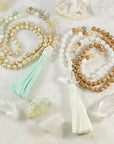 Handmade malas for meditation by Sarah Belle