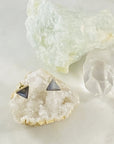 labradorite triangle stud earrings