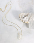 Quartz crystal necklace that is high vibe, unique and stylish
