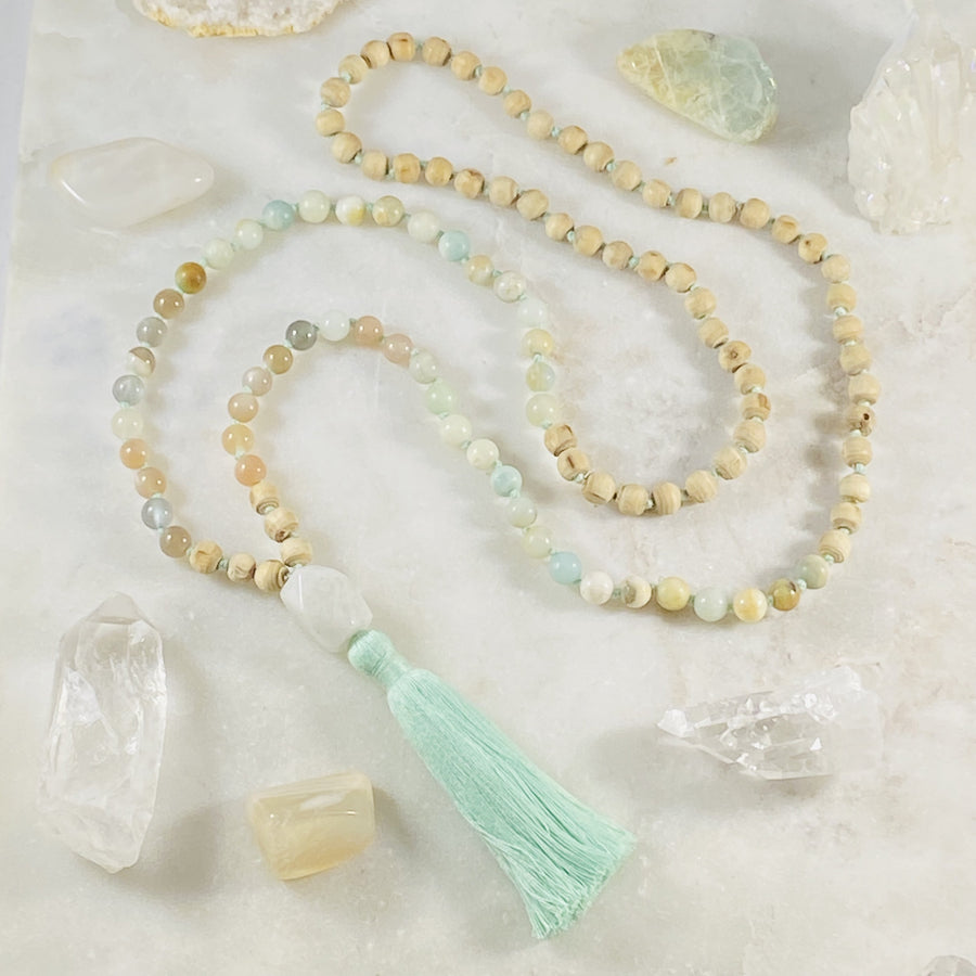 Peace mala for yoga practice by Sarah Belle