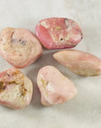 Healing crystal energy for the heart with pink opal