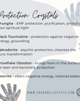 Crystals for energetic protection