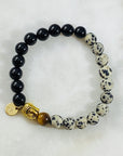 Handmade healing gemstone bracelet for energetic protection