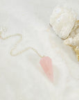 rose quartz pendulum for divination