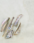 Natural abalone shell pieces for relaxation