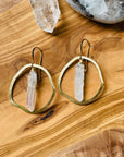sarah belle handmade angel aura quartz earrings