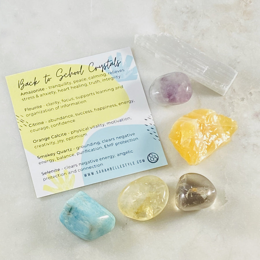 Healing crystals for teachers and students going back to school