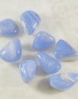 Blue lace agate by Sarah Belle, with healing crystal energy.