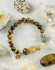 Handmade gemstone bracelet for fearlessness