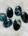 sarah belle rainbow flourite palm stone
