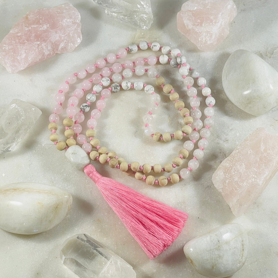 handcrafted Love Mala from Sarah Belle made in India