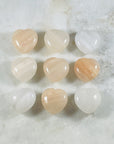 peach aventurine heart from sarah belle