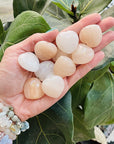peach aventurine heart for supporting sacral chakra from sarah belle