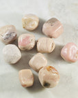 pink opal tumbled stones from sarah belle