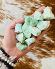 sarah belle raw chrysoprase mineral