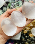 Selenite palm stone for meditation Sarah Belle
