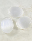 Selenite palm stone for meditation and clearing negative energy