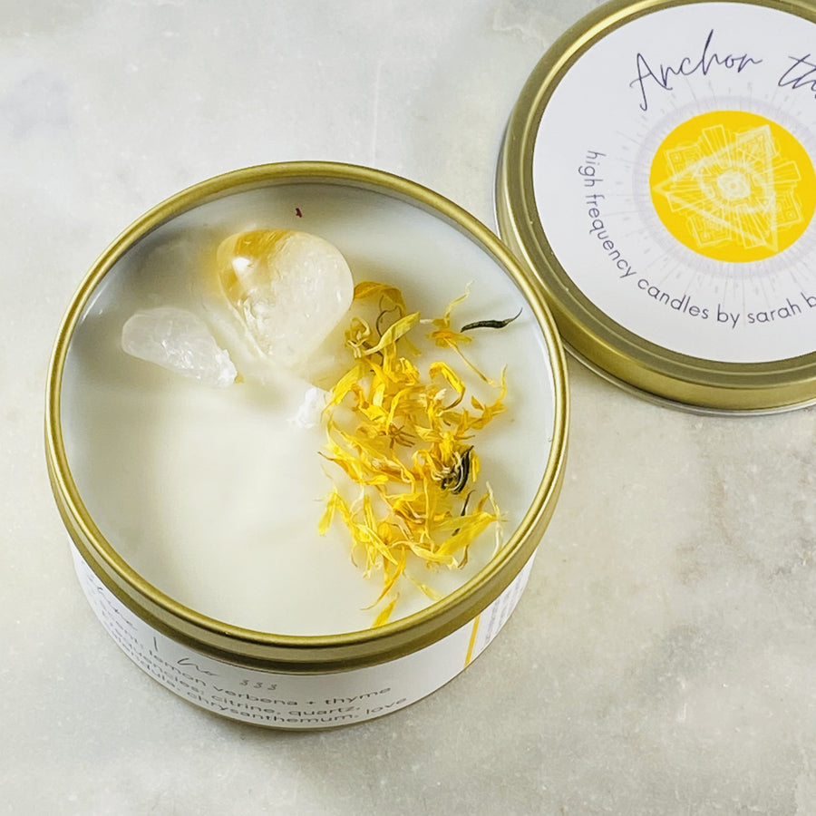 anchor the light shine candle hand poured by sarah belle