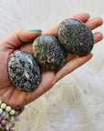 sarah belle spinel matrix palm stone