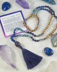 Third eye wisdom mala with amethyst by Sarah Belle